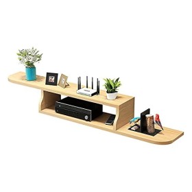 AVIMYA Meuble TV Flottant Meuble TV Suspendu, Meuble TV Flottant, Meuble TV Mural pour étagère de routeur DVD Set-Top Box Sto