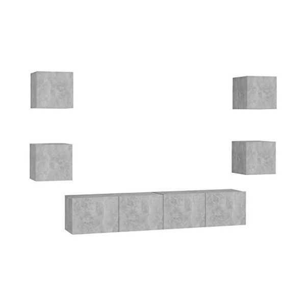 Meuble TV,Banc TV,Meuble TV Suspendu,Étagère TV Flottante, Support de Télévision Flottant Fixé au Mur Centre de Console Multi