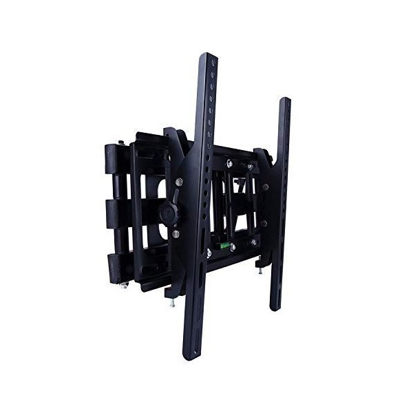 DAONPHARI Meuble TV Meuble TV Bras rétractables, 400x400MM Support Mural réglable à Angle de Pas TV, Support Mural pour Affic