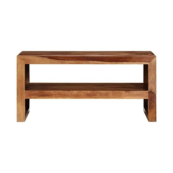 Meuble TV, Banc TV Support de Télévision Table TV Bas Armoire Basse Table dappoint et Support TV Bois Massif de sesham