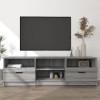 TECHPO Meuble TV en bois Sonoma Gris 150 x 33,5 x 45 cm