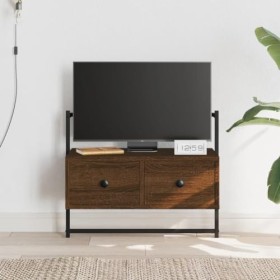 vidaXL Meuble TV Mural chêne Marron 60,5x30x51 cm Bois dingénierie