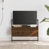 vidaXL Meuble TV Mural chêne Marron 60,5x30x51 cm Bois dingénierie