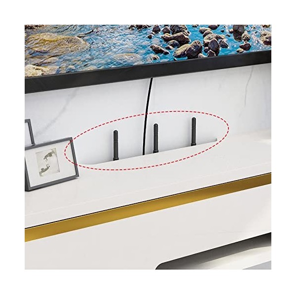 Meuble TV flottant Meuble TV flottant, Meuble de rangement mural pour téléviseur Étagère de rangement multimédia en bois Cent