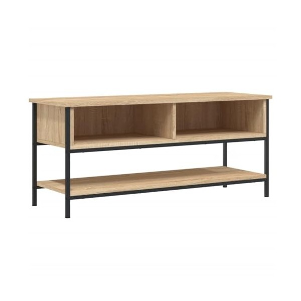 Tidyard Meuble TV Banc TV Meuble de Salon chêne Sonoma 100x35x45 cm Bois dingénierie