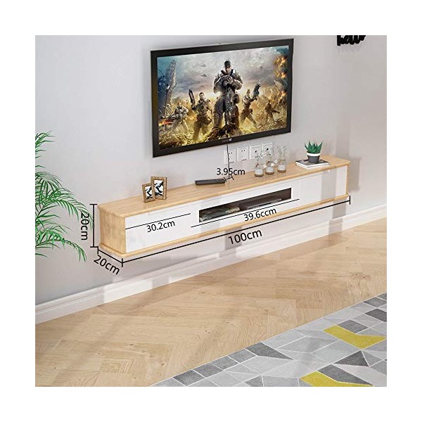 Meuble TV flottant armoire TV console routeur rack DVD décodeur support de stockage de téléphone/A / 100×20×20cm
