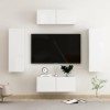 VEEKI Meuble TV, Meuble TV Suspendu, Meuble, Meuble TV avec Rangement，Meuble Industriel, Convient pour Salon ou Chambre, Ense
