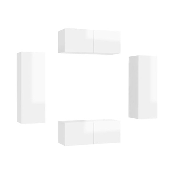 VEEKI Meuble TV, Meuble TV Suspendu, Meuble, Meuble TV avec Rangement，Meuble Industriel, Convient pour Salon ou Chambre, Ense