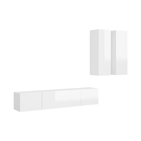 VEEKI Meuble TV, Meuble TV Suspendu, Meuble, Meuble TV avec Rangement，Meuble Industriel, Convient pour Salon ou Chambre, Ense