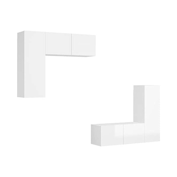 VEEKI Meuble TV, Meuble TV Suspendu, Meuble, Meuble TV avec Rangement,Meuble Industriel, Convient pour Salon ou Chambre, Ense