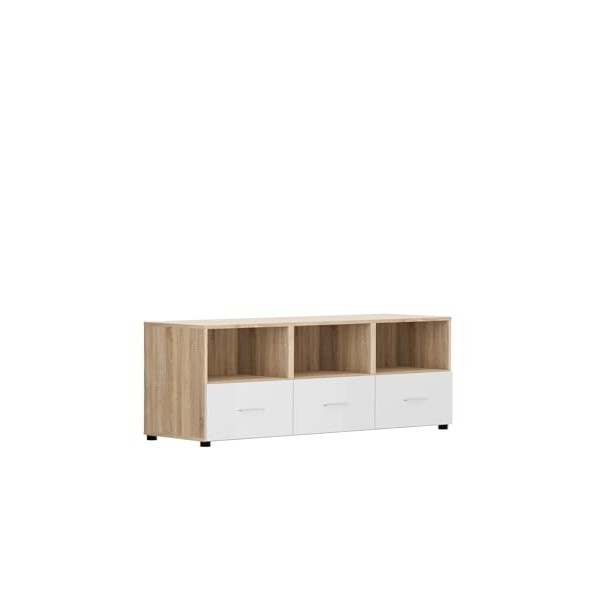 BLACK RED WHITE® Modeo Meuble TV bas - Style scandinave et moderne - 150 x 48 cm - Pour salon, salle à manger