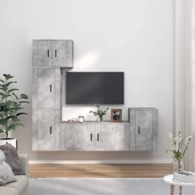VEEKI Meuble TV, Meuble TV Suspendu, Meuble TV Industriel, Meuble TV Bois, Meuble Chambre, Convient pour Salon ou Chambre, En