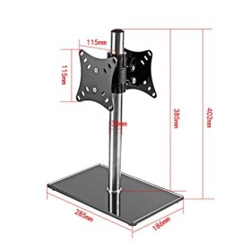 Support de Table/Support de Table Support de piédestal de Table pour 15-25 "Double écran
