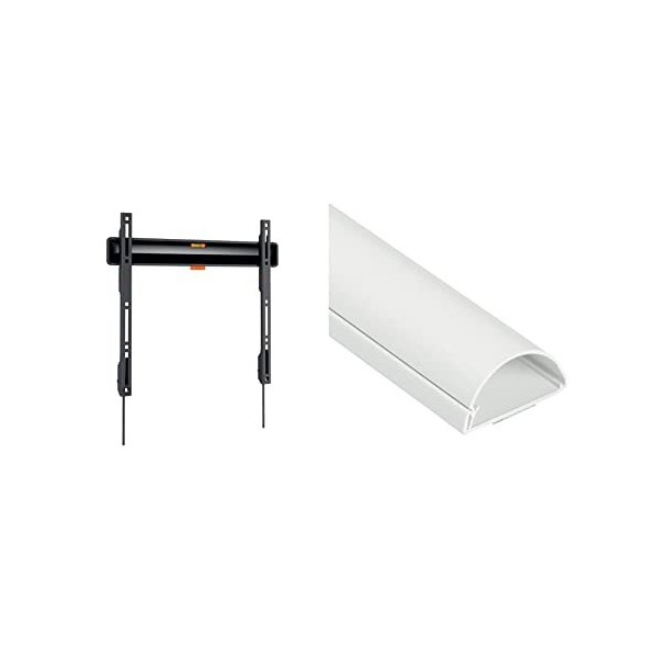 Vogels TVM 3405 Support Mural TV Plat pour téléviseurs de 32-77 Pouces, Max. 50 kg, Support TV Max. VESA 400x400 & D-Line 50