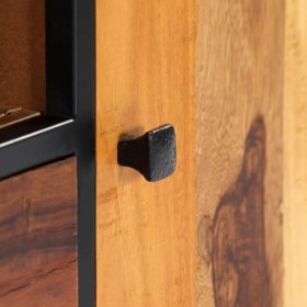 CARESHINE Meuble TV en Bois récupéré de Style Industriel - Armoire multimédia en Bois Massif - Console TV Rustique - Centre d