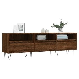 UYSELA Meuble TV de jardin en chêne marron 150 x 30 x 44,5 cm