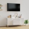 TECHPO Centres de divertissement et meubles TV, meuble TV blanc brillant, 102 x 44,5 x 50 cm, bois dingénierie