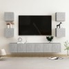 VEEKI Meuble TV, Meuble TV Suspendu, Meuble, Meuble TV avec Rangement，Meuble Industriel, Convient pour Salon ou Chambre, Ense