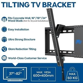 Mounting Dream Support TV Murale Inclinable pour la Plupart des Téléviseurs à Écran Plat LED, LCD, Plasma de 37 à 70 Pouces 