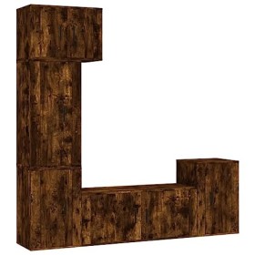 VEEKI Meuble TV, Meuble TV Suspendu, Meuble TV Industriel, Meuble TV Bois, Meuble Chambre, Convient pour Salon ou Chambre, En