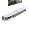 Console Multimédia Meuble TV Murale, Unité De Rangement Pour Étagère Pour Décodeur TV Flottante De 39,3/47,2 Po Avec Tiroir D