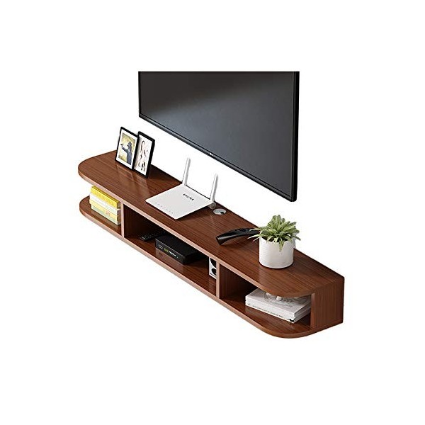 Meuble TV, Lowboard TV, étagères flottantes, étagère Flottante pour Composants de Meuble TV, Support média Moderne pour Centr