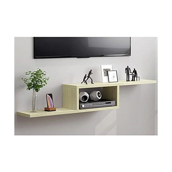 Uvency Meuble Tv Flottant, Unité de Divertissement Murale, Console Média Tv Avec Rangements Ouverts/A / 150Cm/A/150Cm