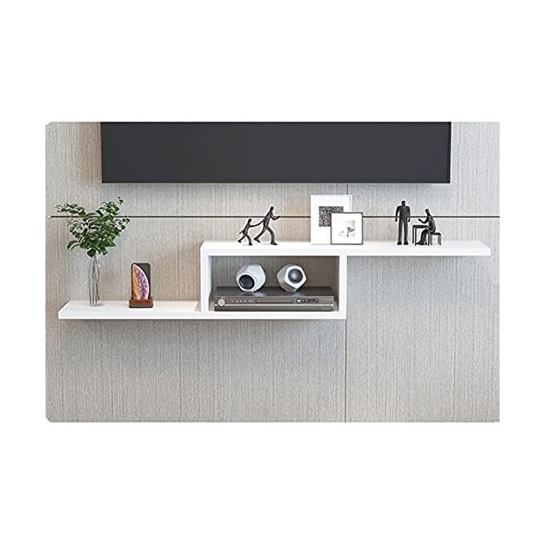 Uvency Meuble Tv Flottant, Unité de Divertissement Murale, Console Média Tv Avec Rangements Ouverts/A / 150Cm/A/150Cm