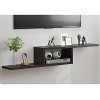 Uvency Meuble Tv Flottant, Unité de Divertissement Murale, Console Média Tv Avec Rangements Ouverts/A / 150Cm/A/150Cm