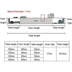 MABIBI Meuble TV mural flottant pour salon, console TV, meuble TV, unité de divertissement flottante pour salon, centre de di