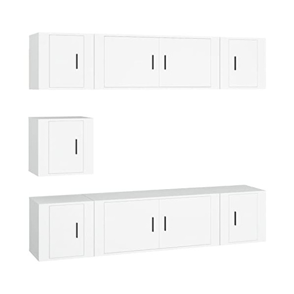 Meuble TV,Banc TV,Meuble TV Suspendu,Étagère TV Flottante, Support de Télévision Flottant Fixé au Mur Centre de Console Multi