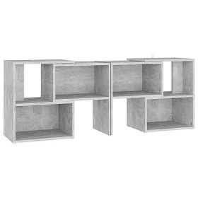 VEEKI Meuble TV, Meuble TV Suspendu, Meuble TV Blanc, Meuble TV Industriel, Meubles de Salon, Salon, Chambre, Cadre en Acier,