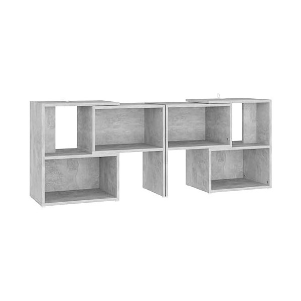 VEEKI Meuble TV, Meuble TV Suspendu, Meuble TV Blanc, Meuble TV Industriel, Meubles de Salon, Salon, Chambre, Cadre en Acier,