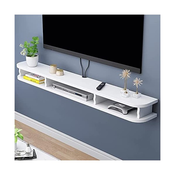 WANGPP Meuble TV Suspendu - Meuble TV Flottant Fixé Au Mur,Meuble TV Étagère,Console TV en Bois pour Salon,Salle De Divertiss