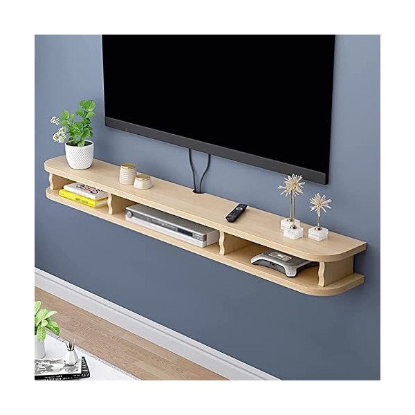 WANGPP Meuble TV Suspendu - Meuble TV Flottant Fixé Au Mur,Meuble TV Étagère,Console TV en Bois pour Salon,Salle De Divertiss