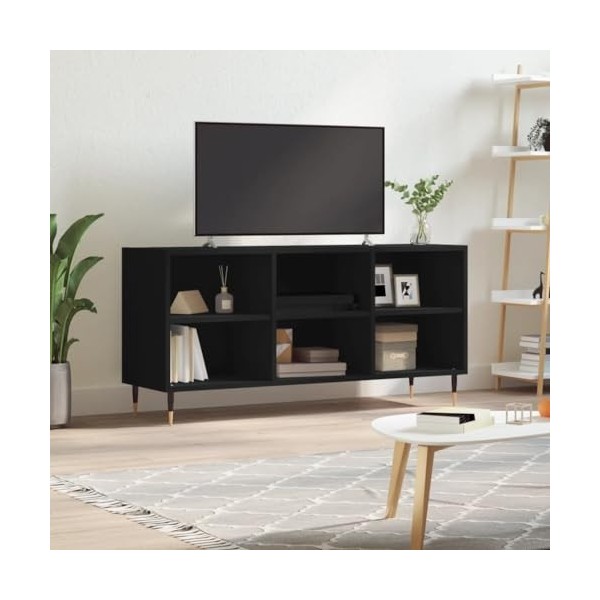 VEEKI Meuble TV, Meuble TV Suspendu, Meuble TV Industriel, Meuble TV Bois, Meuble Chambre, Convient pour Salon ou Chambre, No