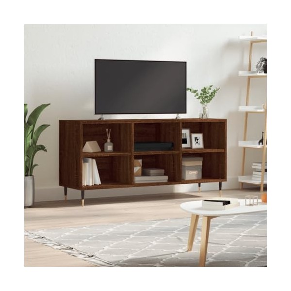 VEEKI Meuble TV, Meuble TV Suspendu, Meuble TV Industriel, Meuble TV Bois, Meuble Chambre, Convient pour Salon ou Chambre, ch