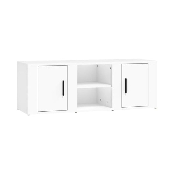 VEEKI Meuble TV, Meuble TV Suspendu, Meuble TV Industriel, Meuble TV Bois, Meuble Chambre, Convient pour Salon ou Chambre, Bl