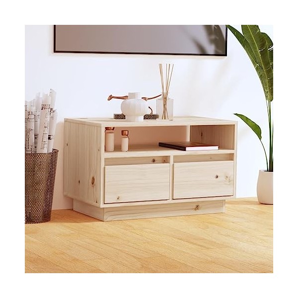 VEEKI Meuble TV, Meuble TV Suspendu, Meuble TV Industriel, Meuble TV Bois, Meuble Chambre, Convient pour Salon ou Chambre, 60