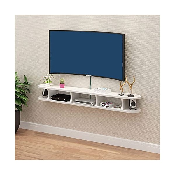 URBERY Meuble TV Meuble TV Flottant Meuble TV Fixé Au Mur Meuble TV Suspendu pour Salon Salle De Divertissement Bureau Unité 
