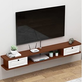 Meuble TV Flottant Warooma Meuble TV Flottant Meuble TV Flottant Composant darmoire de Centre de Divertissement, étagère TV 