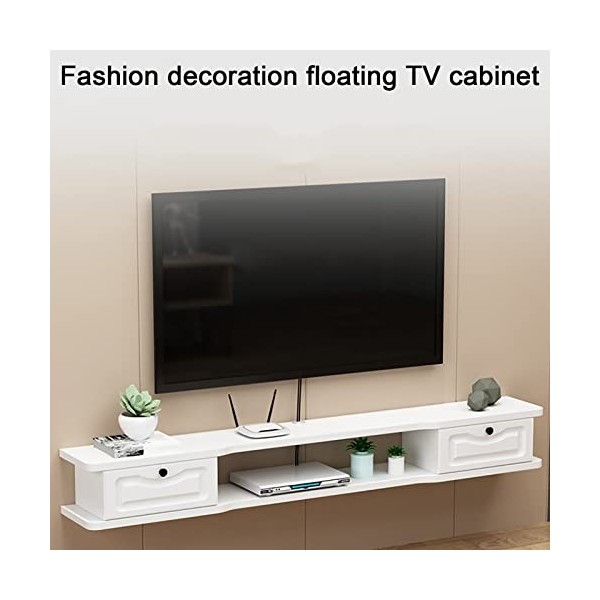 Meuble TV Flottant Warooma Meuble TV Flottant Meuble TV Flottant Composant darmoire de Centre de Divertissement, étagère TV 