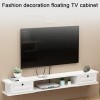 Meuble TV Flottant Warooma Meuble TV Flottant Meuble TV Flottant Composant darmoire de Centre de Divertissement, étagère TV 