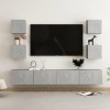 VEEKI Meuble TV, Meuble TV Suspendu, Meuble, Meuble TV avec Rangement，Meuble Industriel, Convient pour Salon ou Chambre, Ense