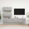 VEEKI Meuble TV, Meuble TV Suspendu, Meuble, Meuble TV avec Rangement，Meuble Industriel, Convient pour Salon ou Chambre, Ense