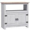 LIFTRR Meuble TV en pin mexicain Corona Gris 80 x 43 x 78 cm