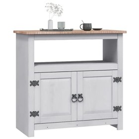 LIFTRR Meuble TV en pin mexicain Corona Gris 80 x 43 x 78 cm