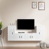 VEEKI Meuble TV, Meuble TV Suspendu, Meuble TV Industriel, Meuble TV Bois, Meuble Chambre, Convient pour Salon ou Chambre, En