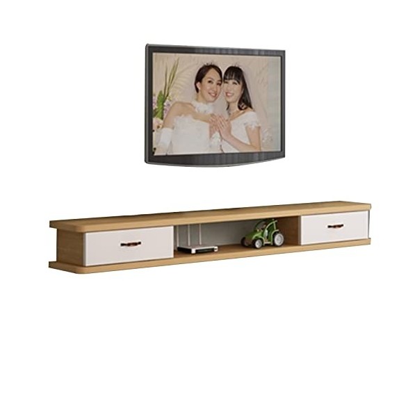 EsEntL Meuble TV Mural Meuble TV Flottant Mural, Centre de Divertissement Flottant, Meuble TV Mural, étagère TV Flottante pou
