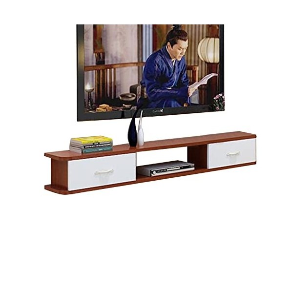 EsEntL Meuble TV Mural Meuble TV Flottant Mural, Centre de Divertissement Flottant, Meuble TV Mural, étagère TV Flottante pou